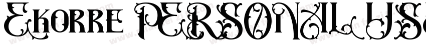 Ekorre PERSONAL USE字体转换